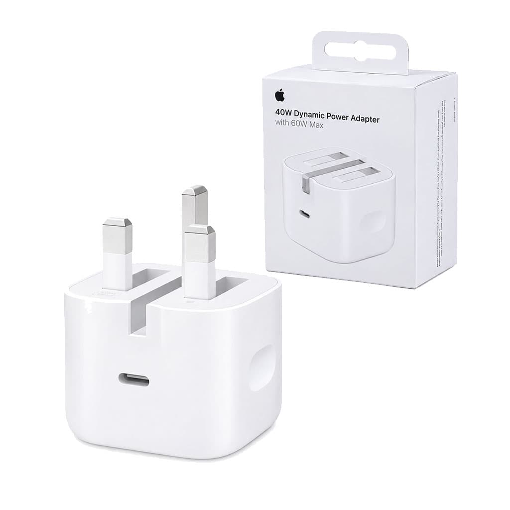 آداپتور شارژر سری 17 اپل 3پین مدل Apple 40w Dynamic power adapter MGTV4B/A A3353 دارای NFC