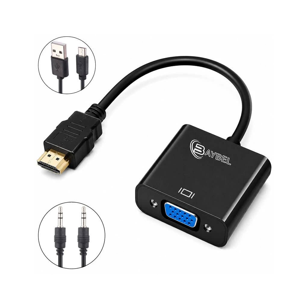 تبدیل HDMI TO VGA Baybel C-28 آداپتورخور مناسب برای کنسول بازی — تصویر ۳