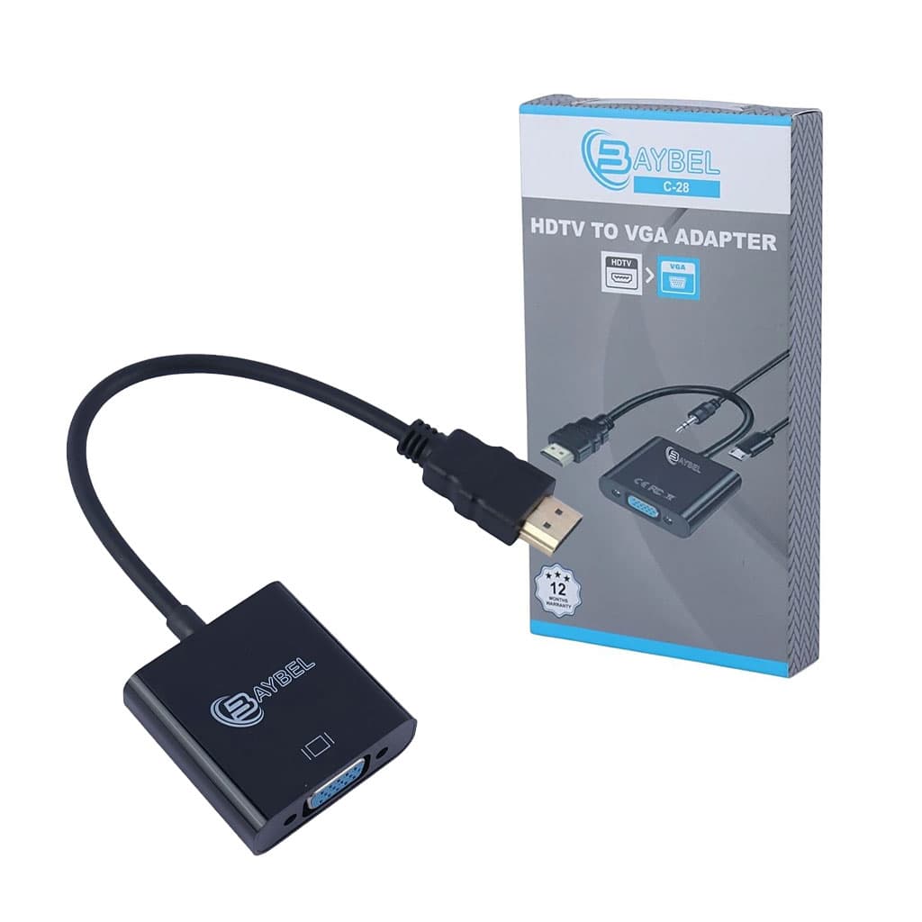 تبدیل HDMI TO VGA Baybel C-28 آداپتورخور مناسب برای کنسول بازی