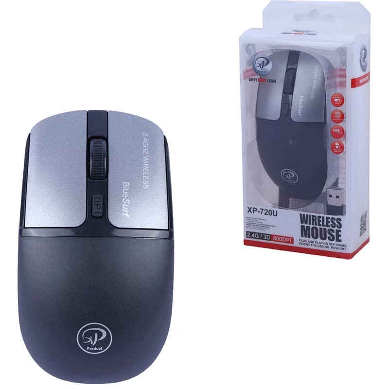 موس بیسیم 4کلید ایکس پی XP-720U — تصویر ۹