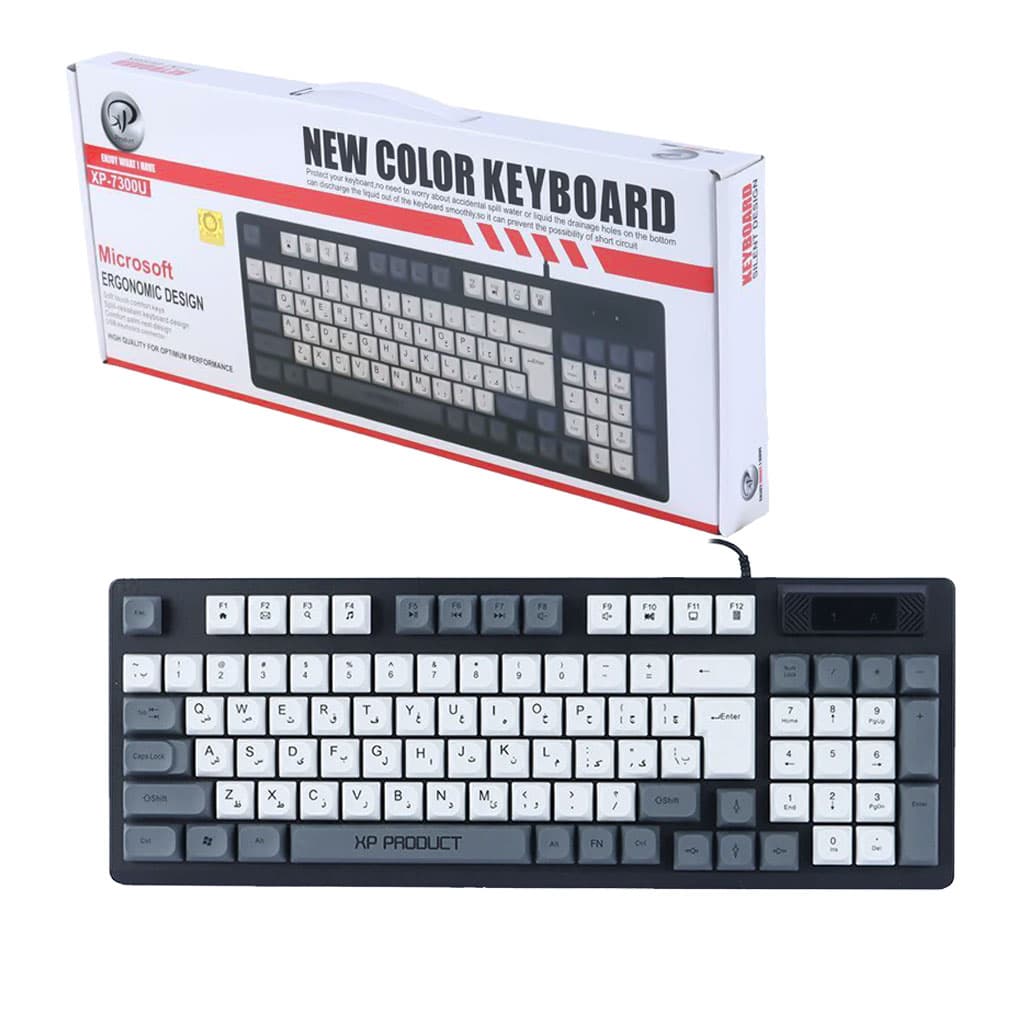 مینی کیبورد سیمدار XP-7300U