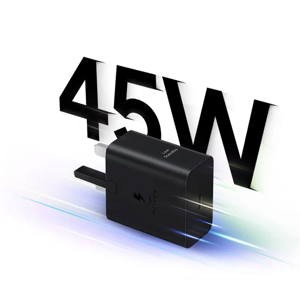 آداپتور شارژر 3 پین PD 45W Samsung EP-TA4511 2026 اورجینال پک عرب بهمراه کابل دو سر type-C — تصویر ۷