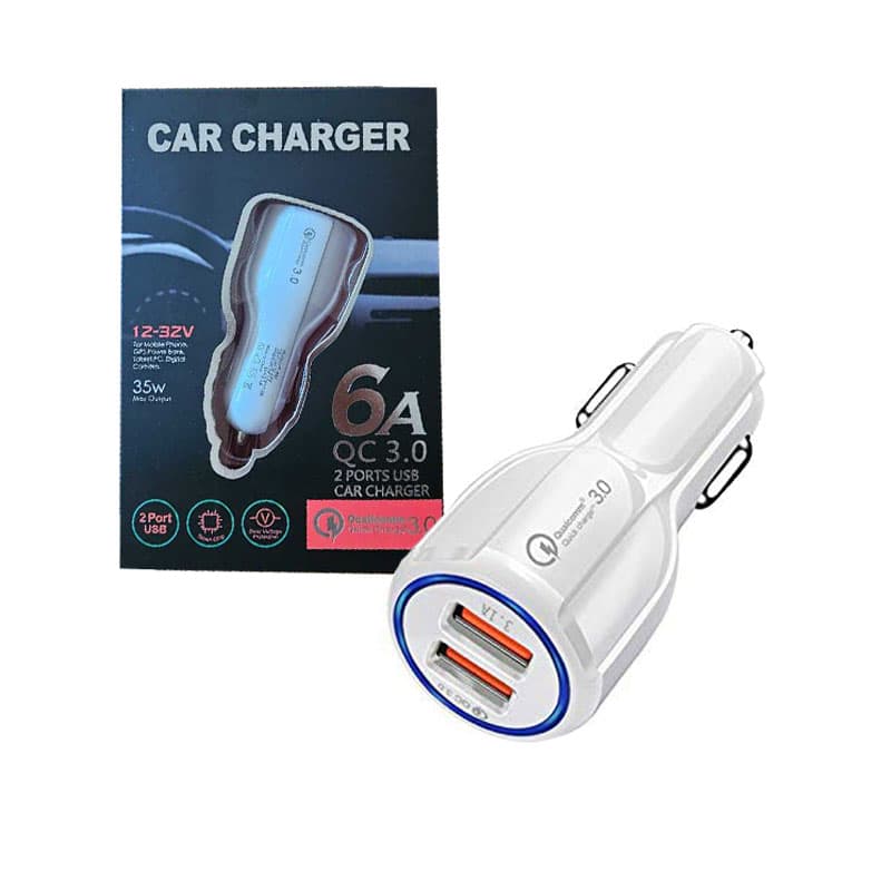 شارژر فندکی دو پورت Car charger 35w YY-888
