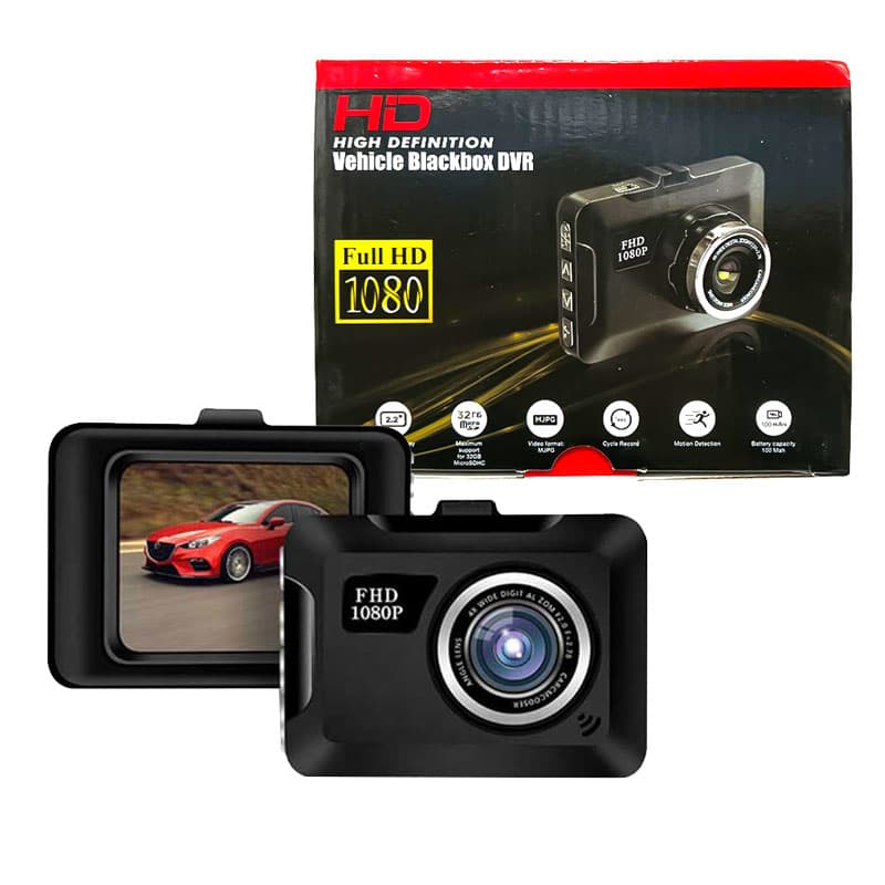 دوربین ثبت وقایع خودرو شارژی دارای نمایشگر 2.2 اینچی Full HD مدل HID