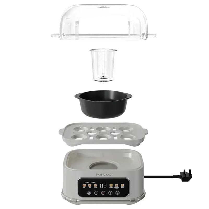 تخم مرغ پز 6 عددی هوشمند پرودو مدل پوچر Porodo Lifestyle Poacher Smart Electric Egg Boiler — تصویر ۴