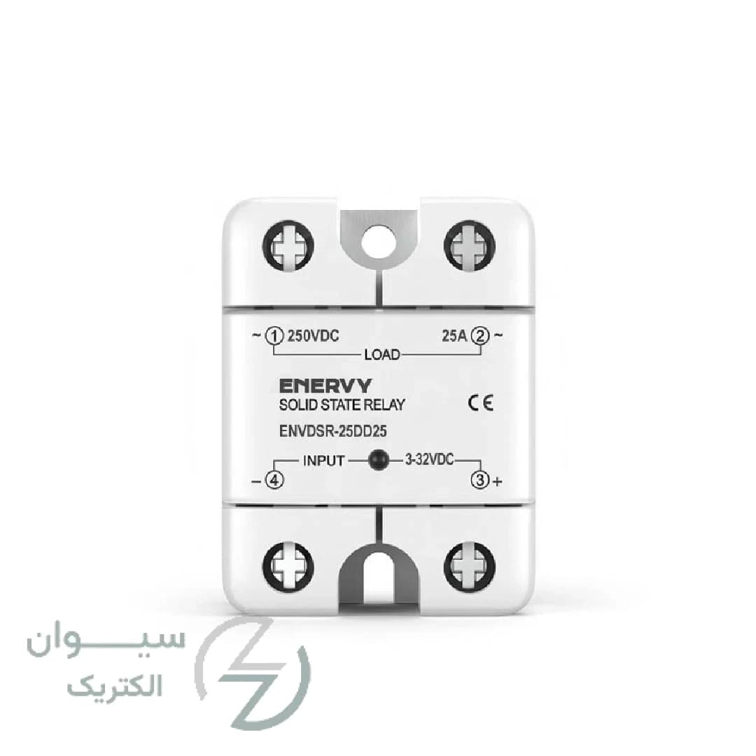 رله حالت جامد 10 آمپر DC مدل ENVDSR-10DD25 — تصویر ۲
