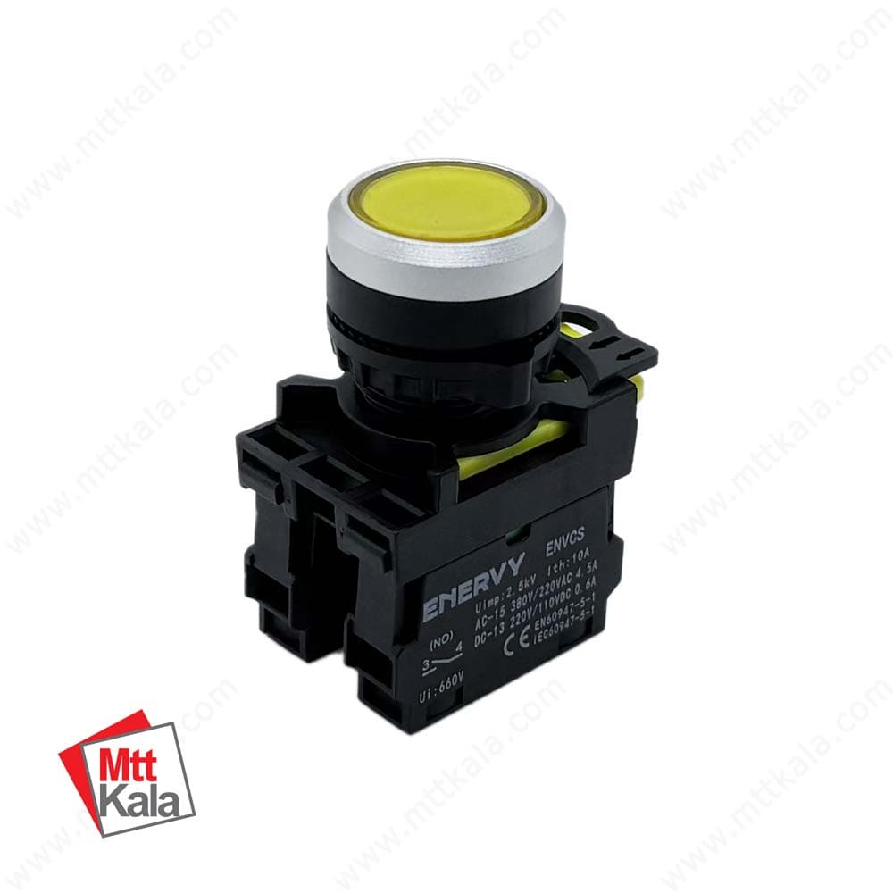 شستی استارت لحظه‌ای چراغدار مدل ENVCS A10D — تصویر ۳