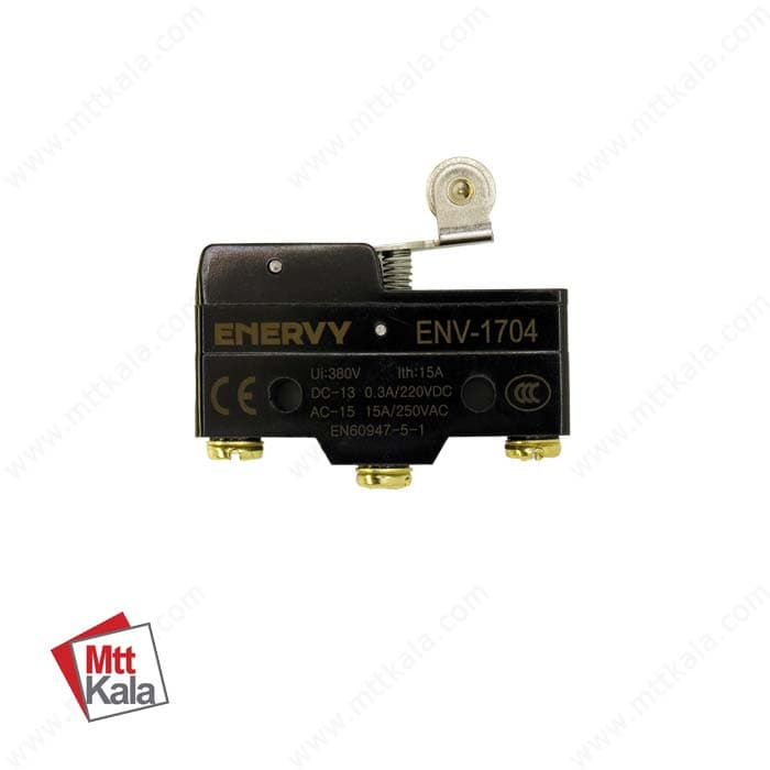 میکروسوئیچ اهرمی غلتکی کوتاه ENVMS-1704