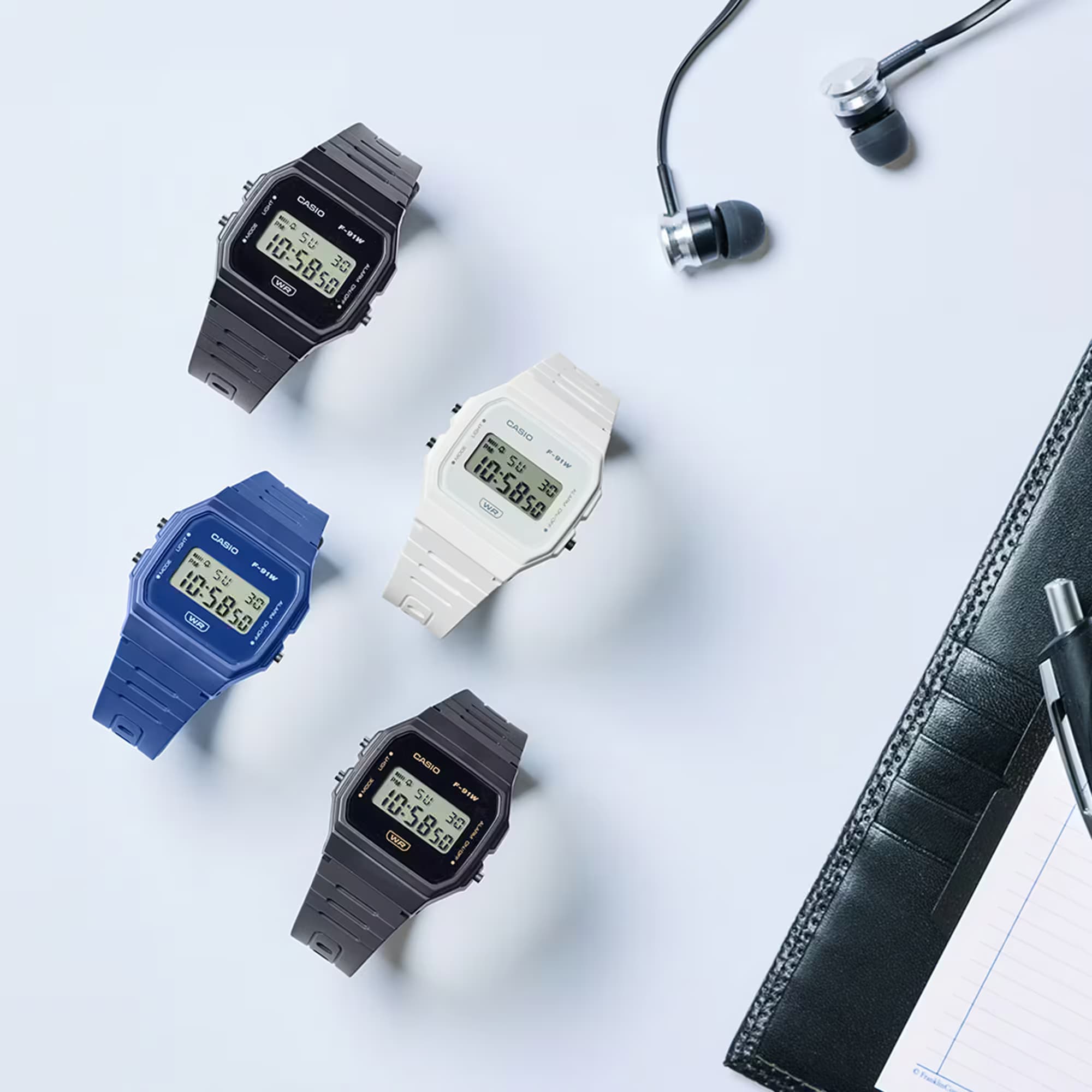 ساعت مچی یونیسکس کاسیو CASIO F-91WB-2A1DF — تصویر ۶