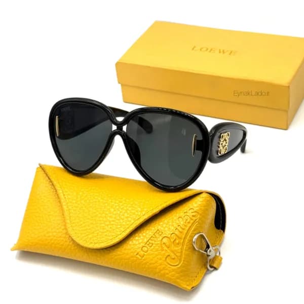 عینک آفتابی لووه LOEWE مدل 3000 فریم خلبانی کائوچویی | لنز UV400 | زنانه
