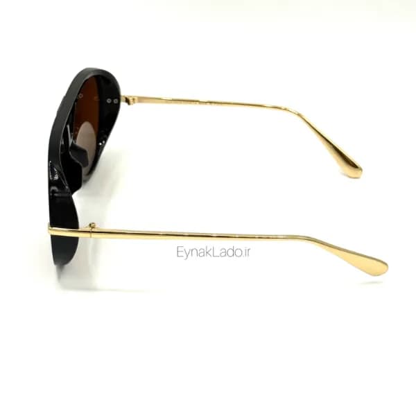 عینک آفتابی بتگا bottega veneta مدل Mop99 فریم خلبانی گرد فلزی | لنز UV400 |زنانه — تصویر ۸