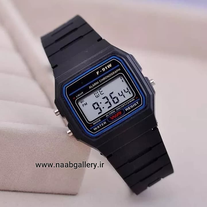 ساعت مچی یونیسکس کاسیو CASIO F-91W-1DG — تصویر ۱۰