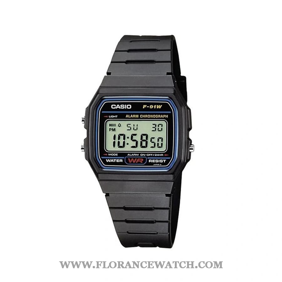 ساعت مچی یونیسکس کاسیو CASIO F-91W-1DG — تصویر ۱۲
