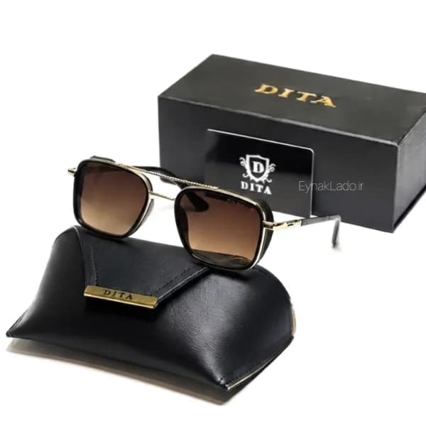 عینک آفتابی DITA مدل 2CF58503 فریم خلبانی فلزی | لنز UV400 | مناسب زنانه و مردانه