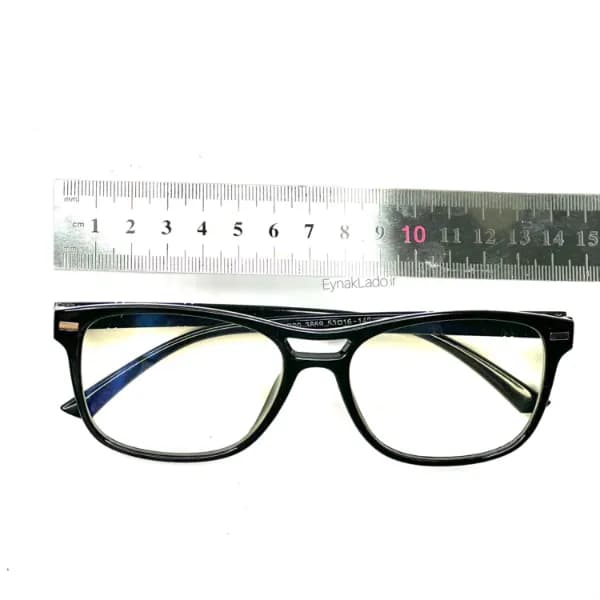 عینک بلوکات مدل B2306 فریم مستطیلی کائوچویی | لنز UV400 | مناسب مردانه و زنانه — تصویر ۶