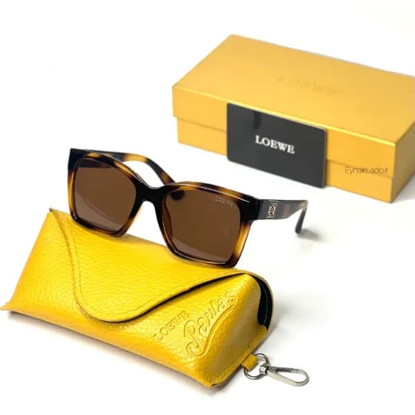 عینک آفتابی لوئوه LOEWE مدل PC5269P فریم مربعی کائوچویی | لنز UV400 | زنانه