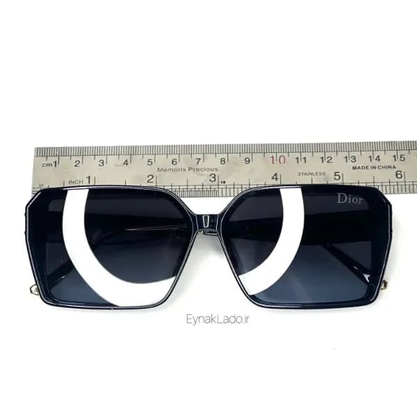 عینک آفتابی کریستین دیور Christian Dior مدل PC36265 فریم مستطیلی فلزی | لنز UV400 | زنانه — تصویر ۸