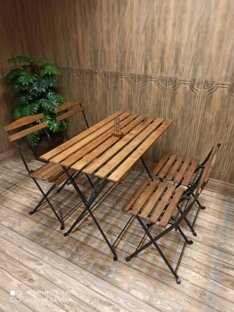 میز و صندلی تاشو دو نفره ترموود کد 10038 — تصویر ۲