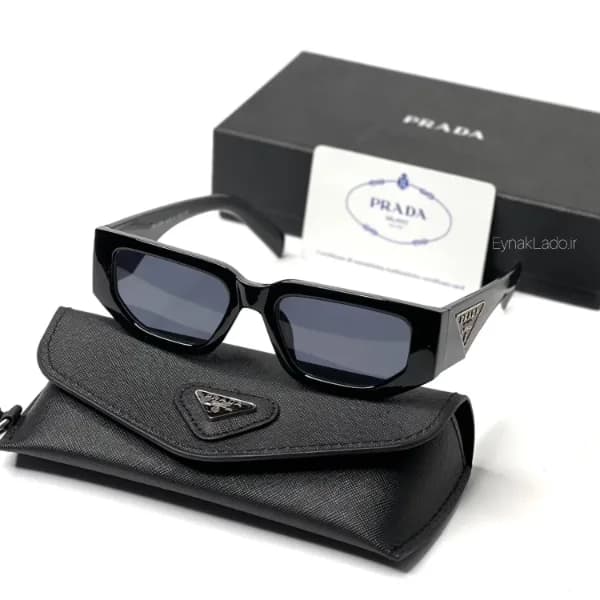 عینک آفتابی پرادا Prada مدل AE2288 فریم مستطیلی کائوچویی | لنز UV400 | مناسب زنانه و مردانه