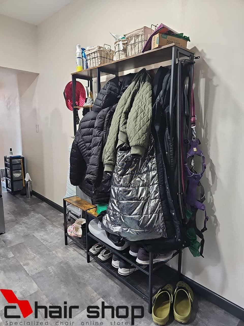 رگال لباس چوب و فلز کد9952 — تصویر ۲