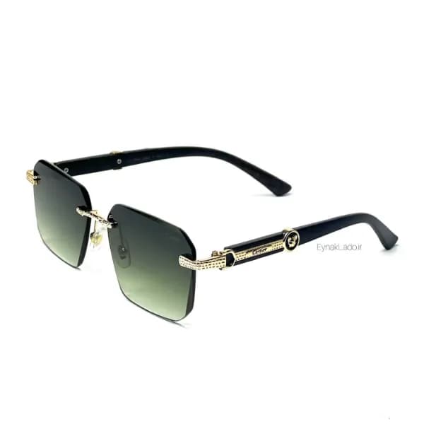 عینک آفتابی کارتیر Cartier مدل O3332 فریم مربعی فلزی | لنز UV400 | زنانه — تصویر ۳