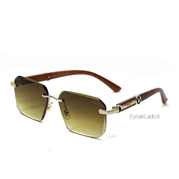 عینک آفتابی کارتیر Cartier مدل O3332 فریم مربعی فلزی | لنز UV400 | زنانه — تصویر ۲