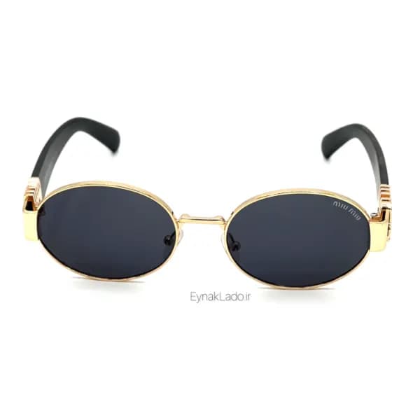 عینک آفتابی میو میو miu miu مدل C537 فریم بیضی فلزی | لنز UV400 | زنانه — تصویر ۴