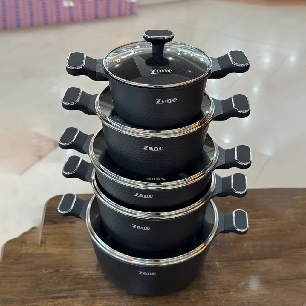 سرویس قابلمه 10 پارچه ZANO مدل 3676 — تصویر ۳