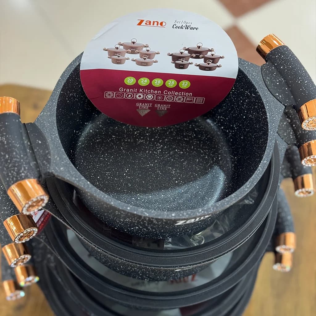 سرویس قابلمه 10 پارچه ZANO مدل 602 — تصویر ۲