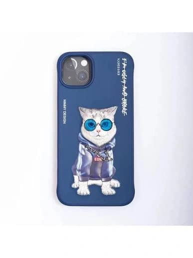 قاب nimmy آیفون 13 نرمال مدل blue cat