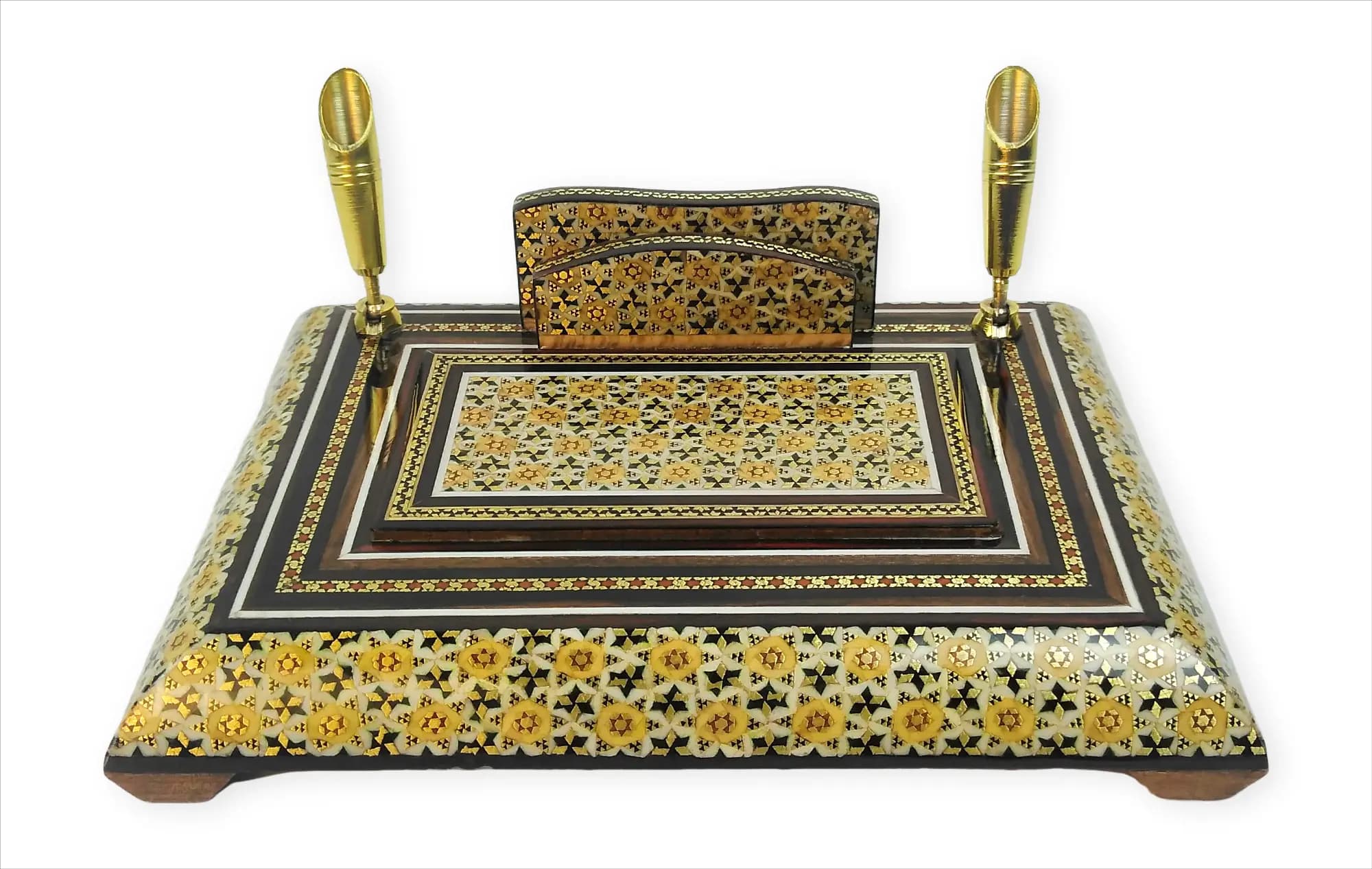 جا خودکاری دوتایی چوب و خاتم اصفهان(ابعاد 15در20س)