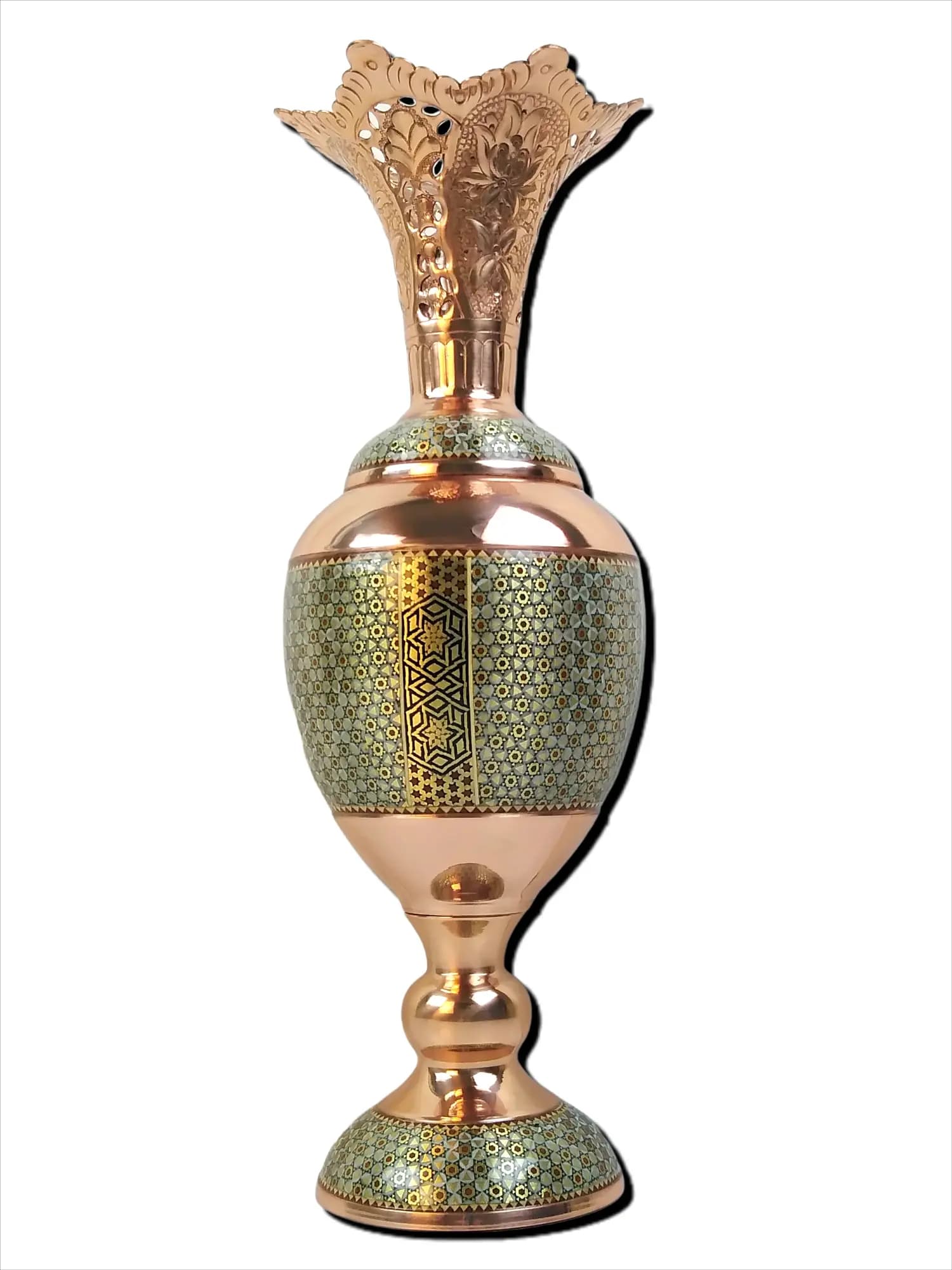 ست سنبلدان و آجیل‌خوری مس و خاتم (ارتفاع 34س) — تصویر ۵