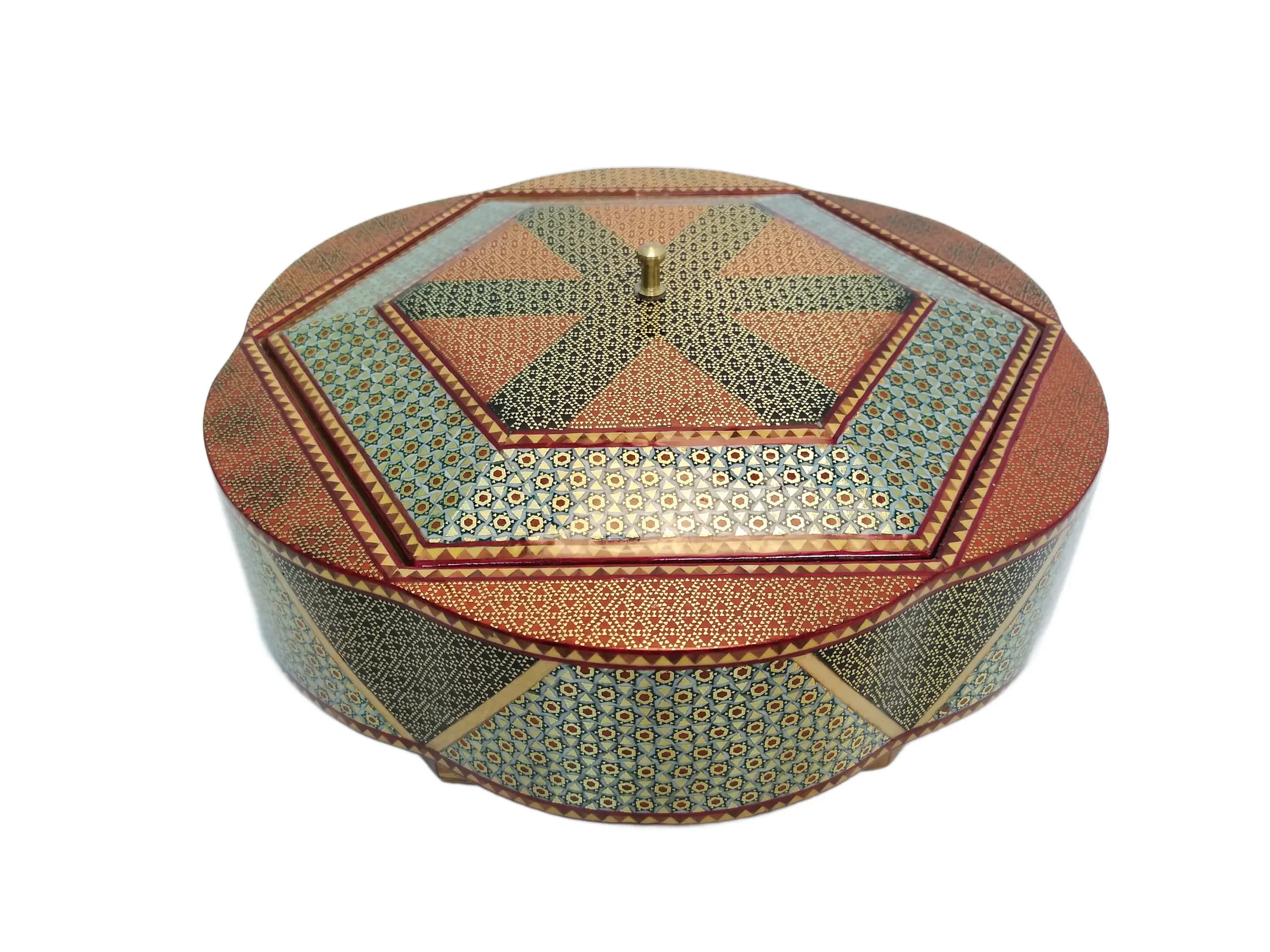 شکلات خوری خاتم کاری اعلا اصفهان (سه قسمت،تک درب)