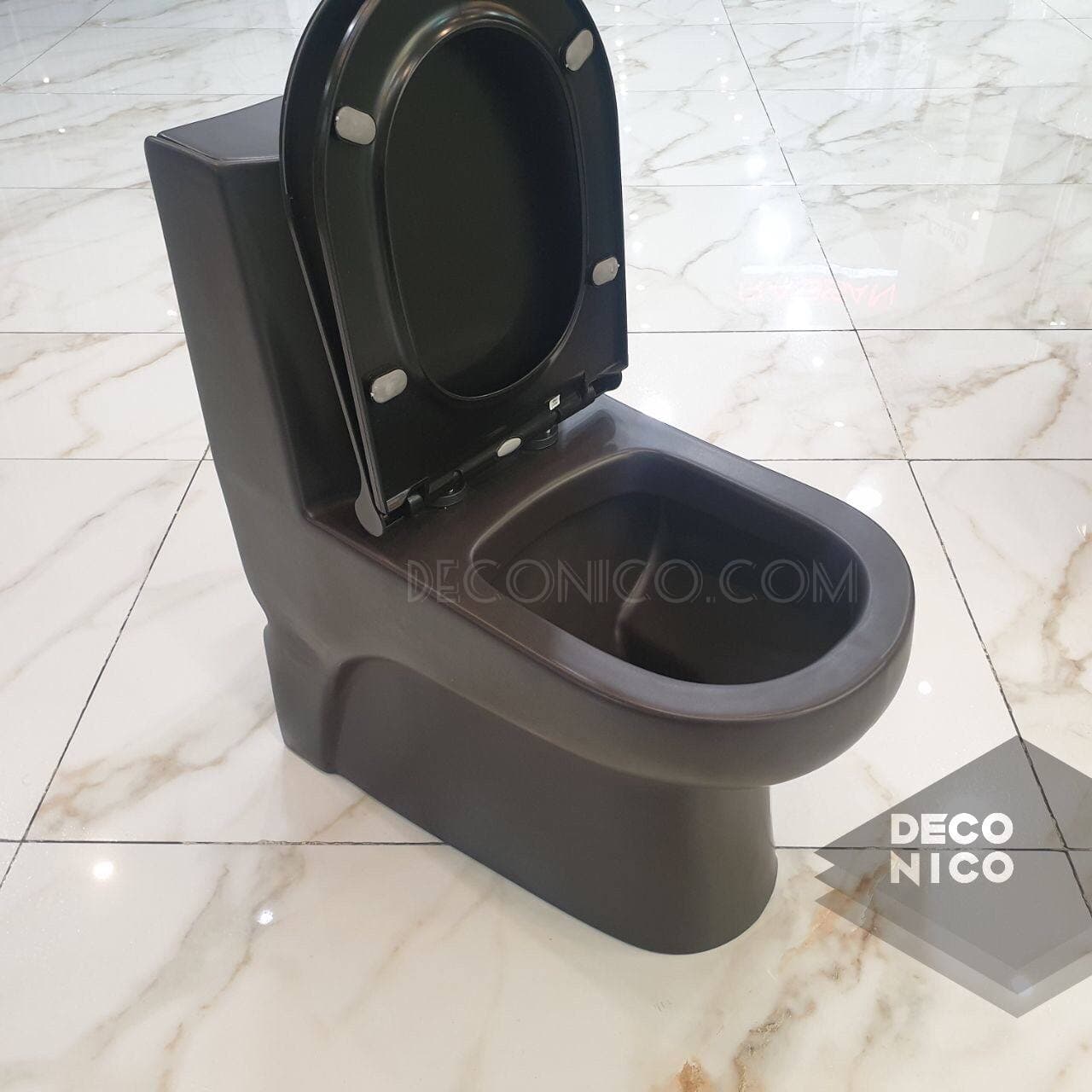 توالت فرنگی آداسا مدل وال مشکی مات — تصویر ۳
