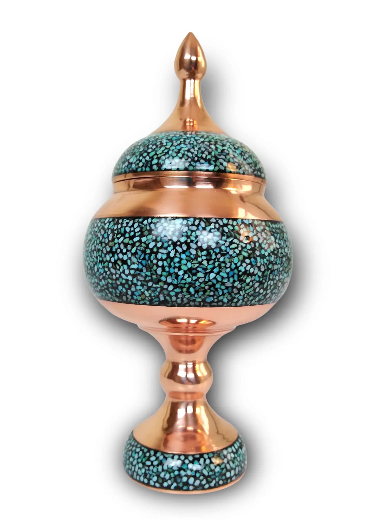 شکلات خوری مس و فیروزه کوب (ارتفاع 20س)