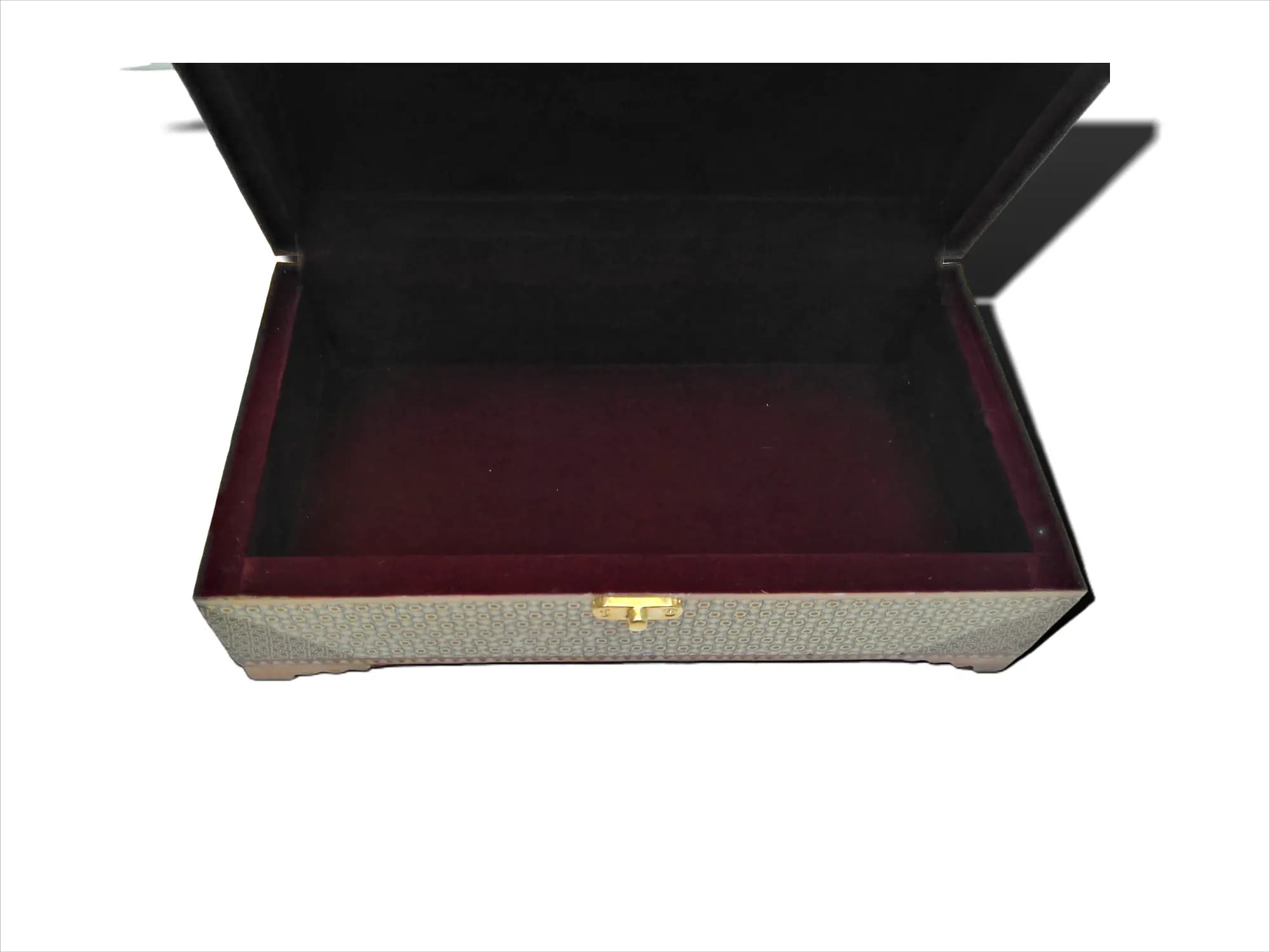 جعبه جواهرات صندوقچه ای خاتم کاری اعلاء (ابعاد14*26 س) — تصویر ۴