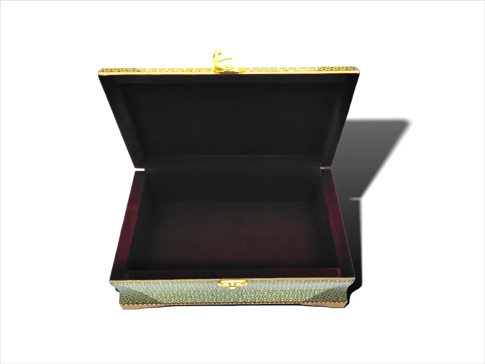 جعبه جواهرات خاتم کاری اعلاء (ابعاد 14*22 س) — تصویر ۴