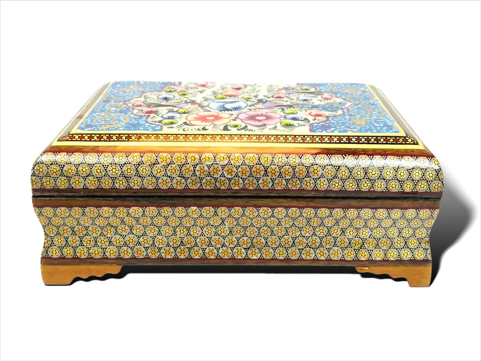 جعبه جواهرات خاتم کاری اعلاء (15*22) — تصویر ۲