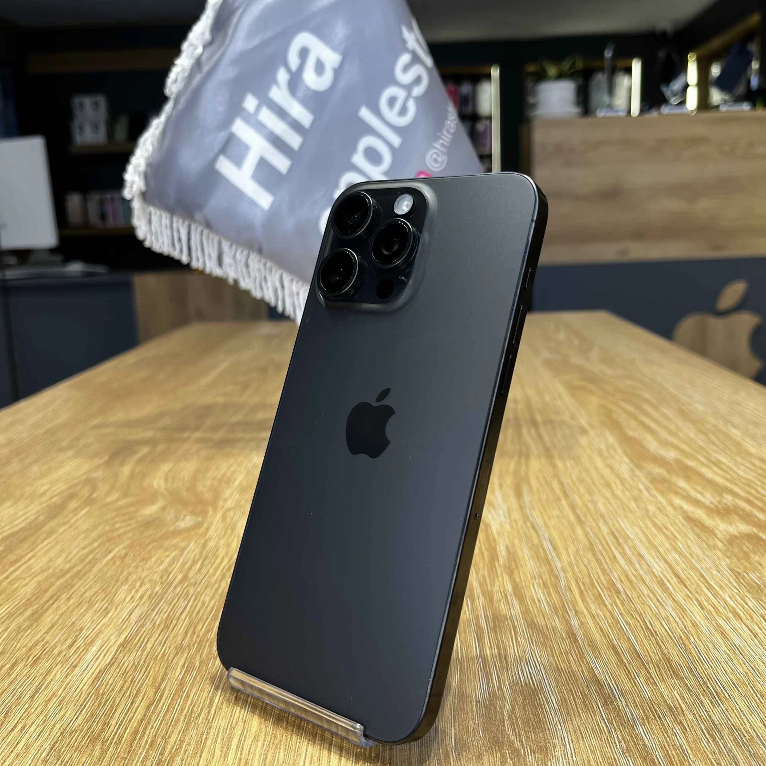 گوشی موبایل اپل IPhone 15 promax ظرفیت 256GB پارت نامبر ZA/A رنگ مشکی تیتانیوم باتری 89% – کارکرده رجیستر شده — تصویر ۲