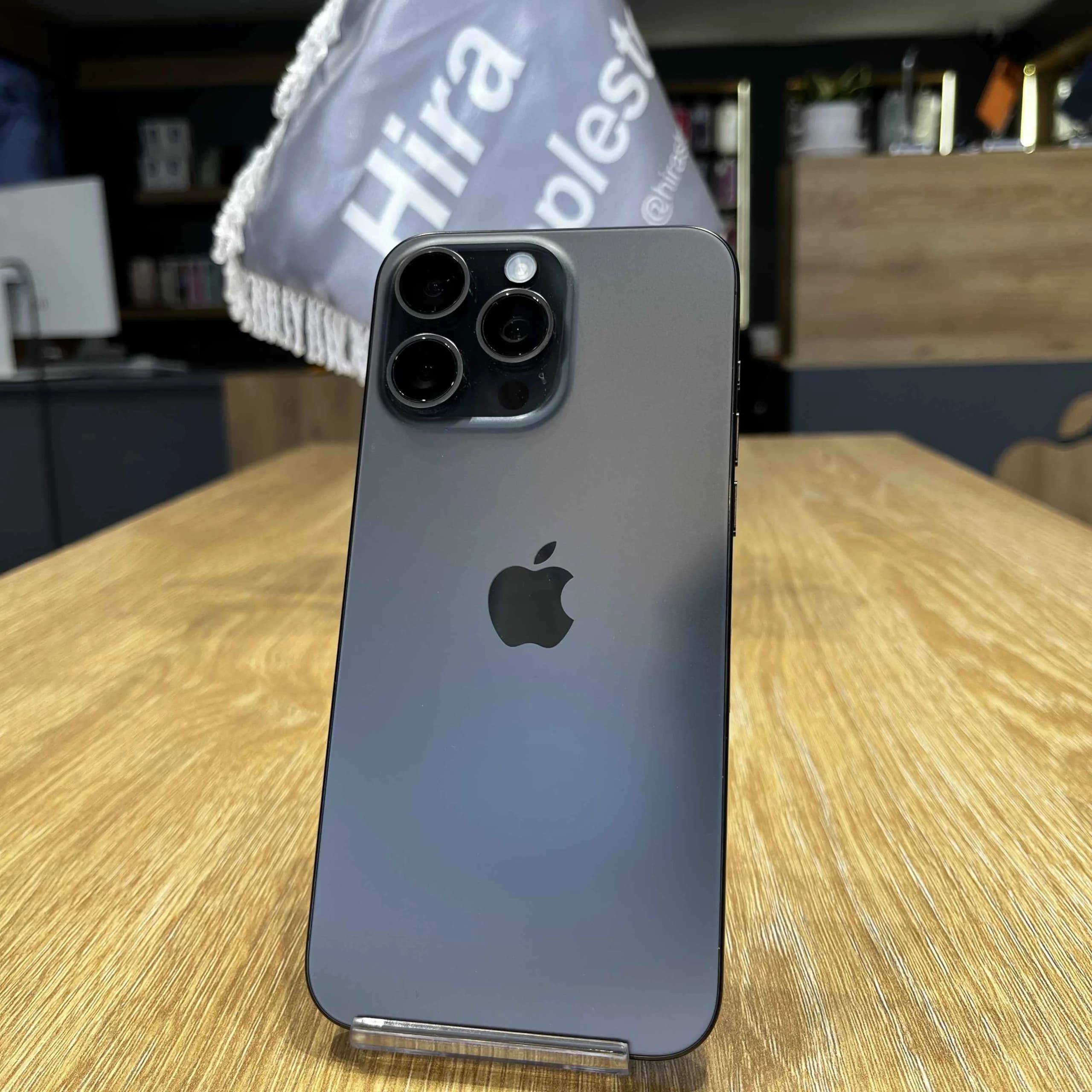 گوشی موبایل اپل IPhone 15 promax ظرفیت 256GB پارت نامبر ZA/A رنگ مشکی تیتانیوم باتری 89% – کارکرده رجیستر شده — تصویر ۳