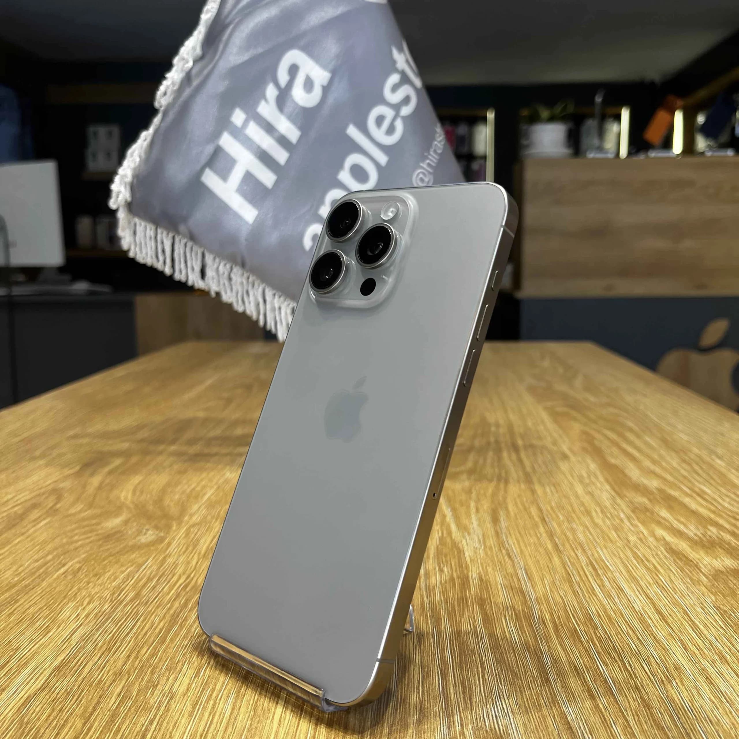 گوشی موبایل اپل IPhone 15 promax ظرفیت 256GB پارت نامبر CH/A رنگ نچرال تیتانیوم باتری 100% – کارکرده بدون رجیستر