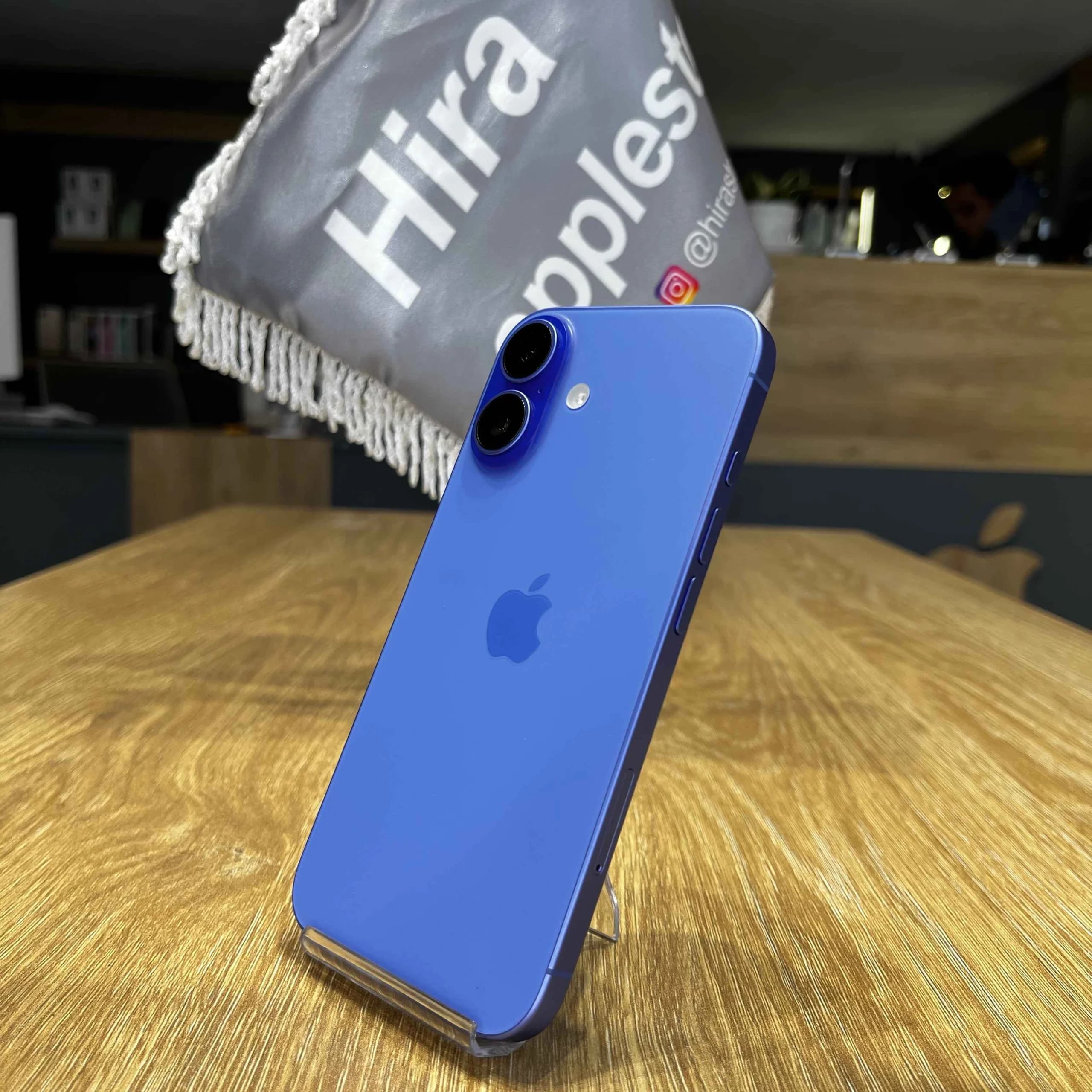 گوشی موبایل اپل IPhone 16 ظرفیت 128GB پارت نامبر CH/A رنگ آبی باتری 90% – کارکرده رجیستر شده شرکتی