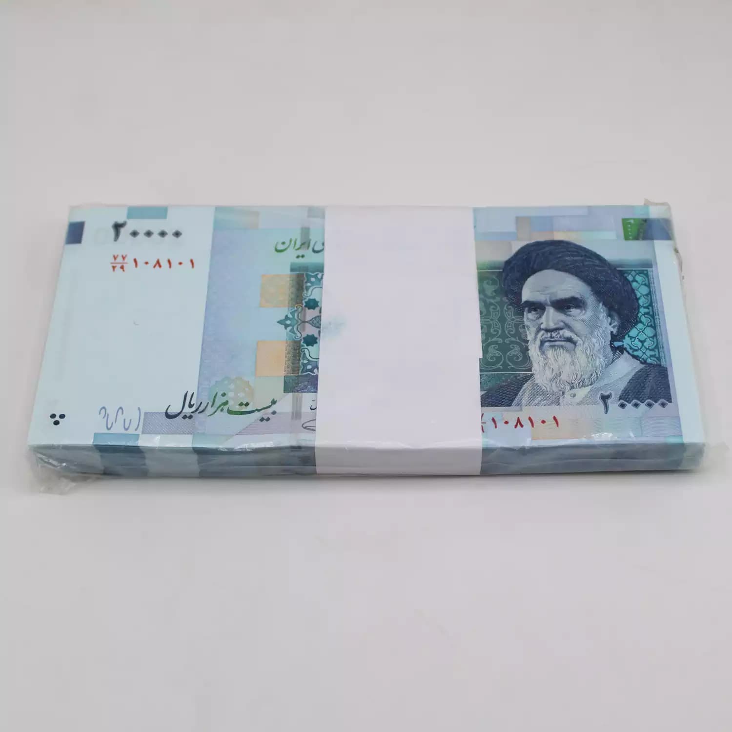 بسته اسکناس 2000 تومانی قدیم جمهوری – شماره دوقلو – 77/108101