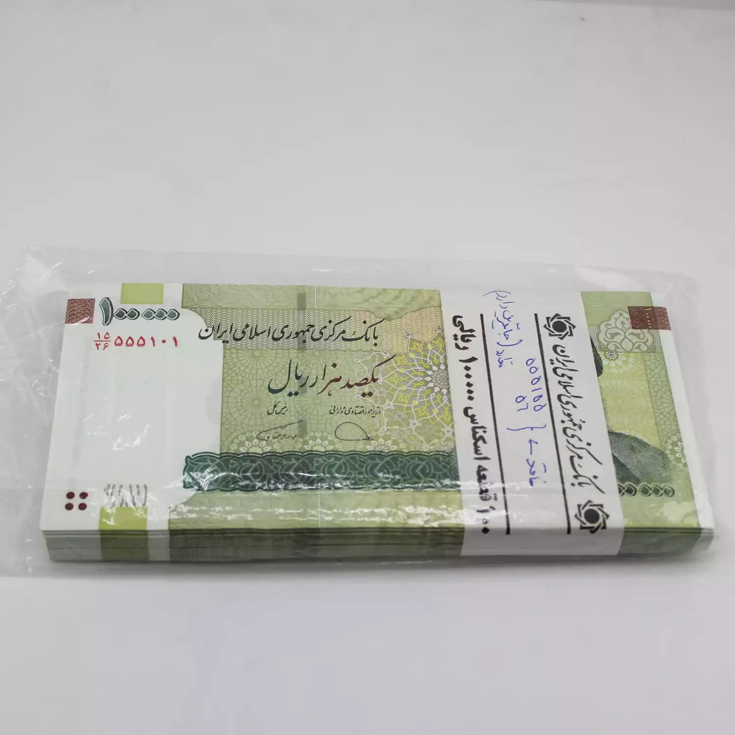 بسته اسکناس 10000 تومانی قدیمی دژپسند همتی – یک بسته بانکی – 15/555101