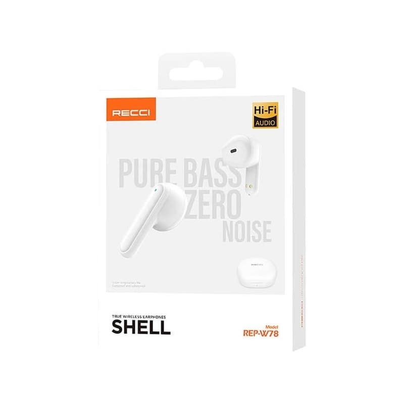 هدفون بی‌سیم رسی Recci REP-W78 Shell TWS بلوتوث 5.3 — تصویر ۳