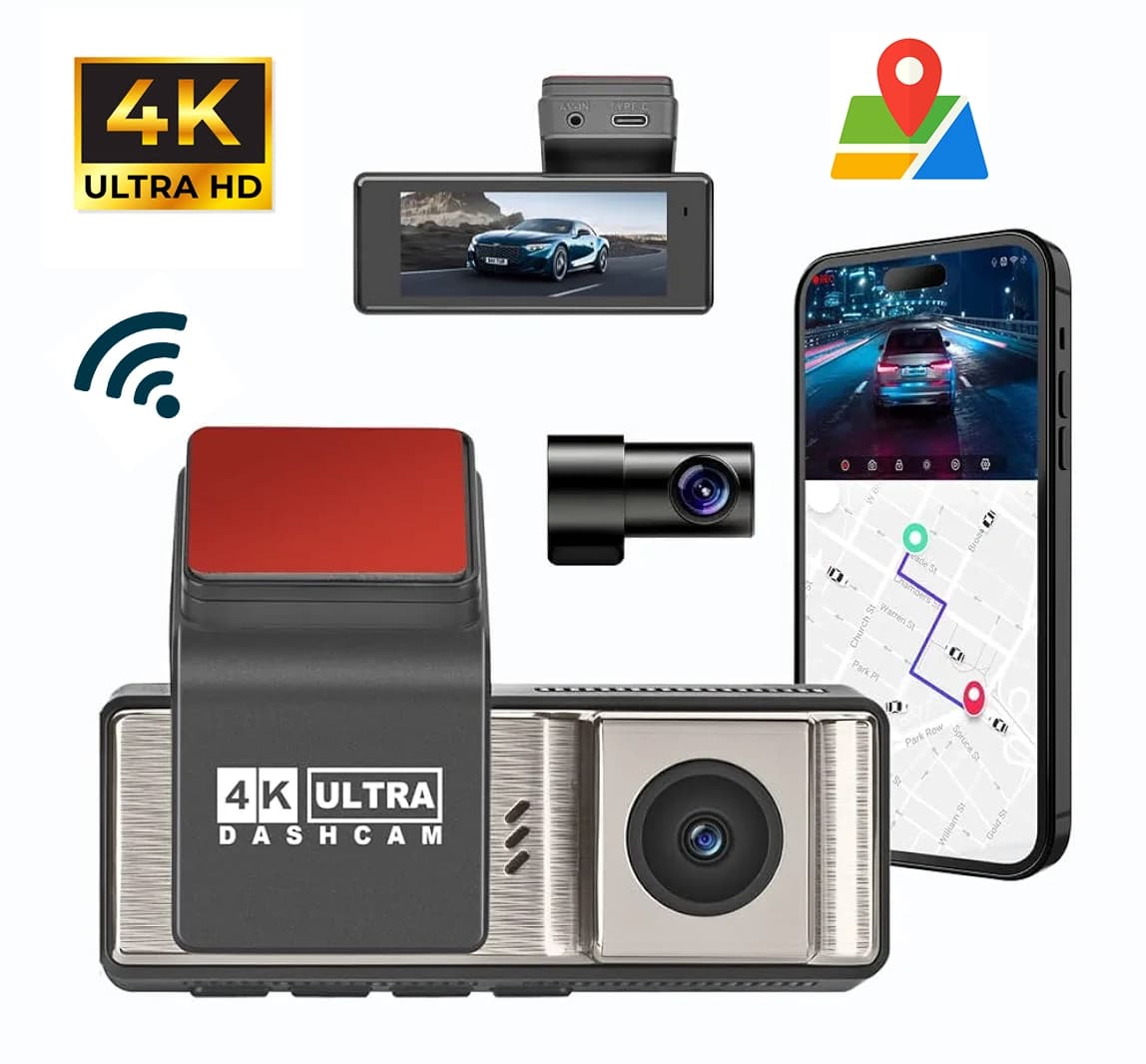 دوربین ثبت وقایع خودرو 4K دو دوربین مدل A2PRO — تصویر ۹