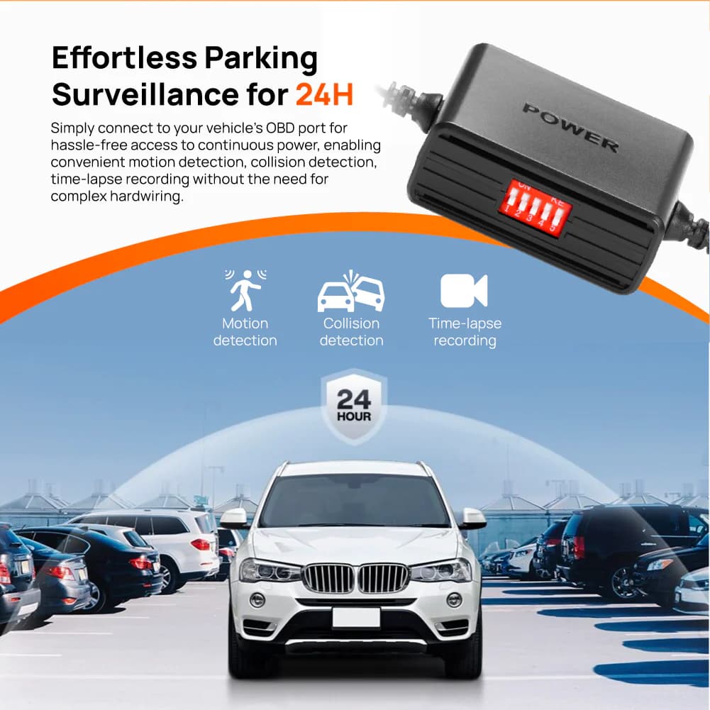 کیت سخت افزاری دوربین خودرو 70mai OBD-II Hardwire Kit نسخه Type C — تصویر ۸