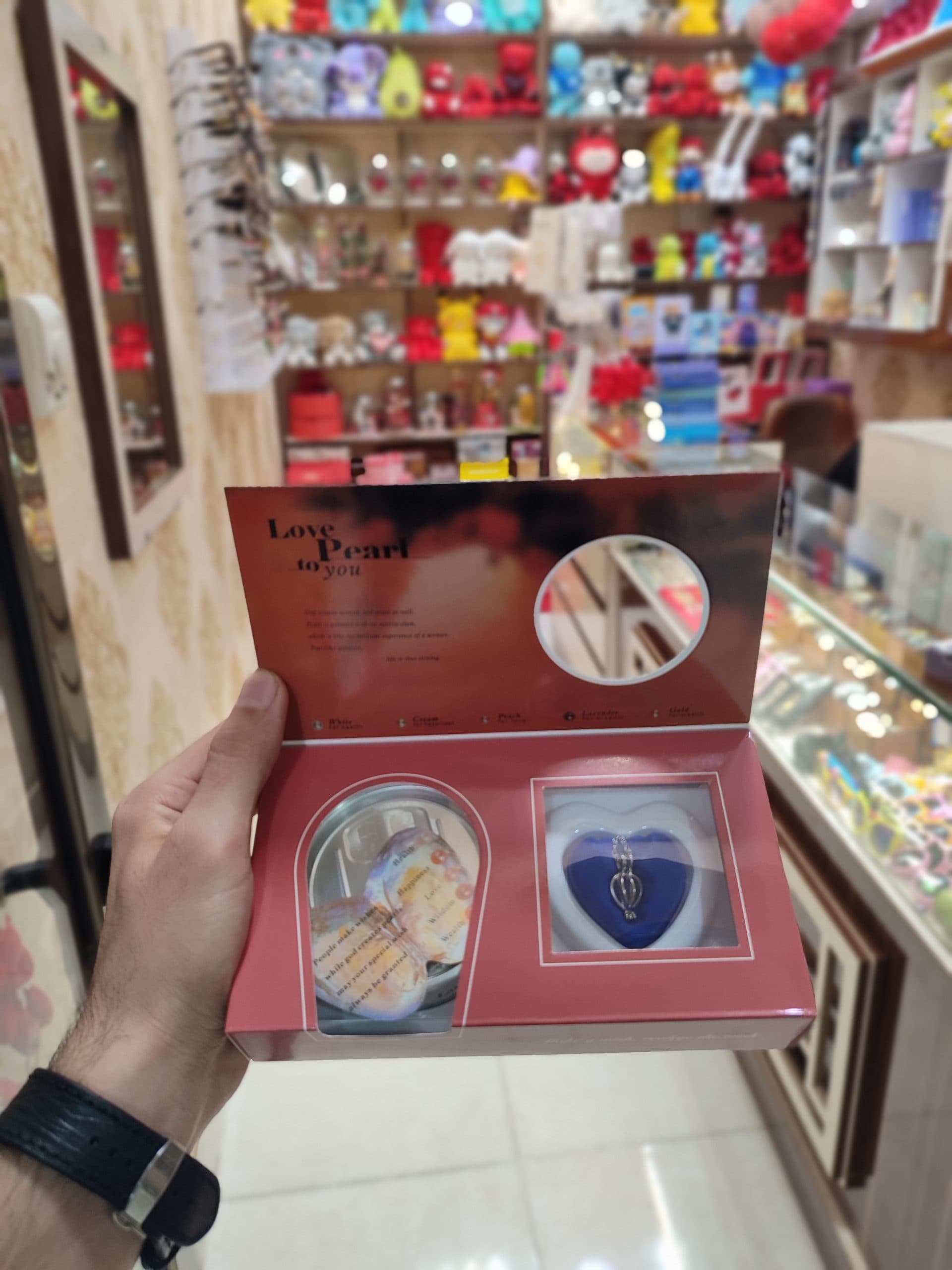 گردنبند مروارید عشق به همراه صدف طبیعی — تصویر ۸