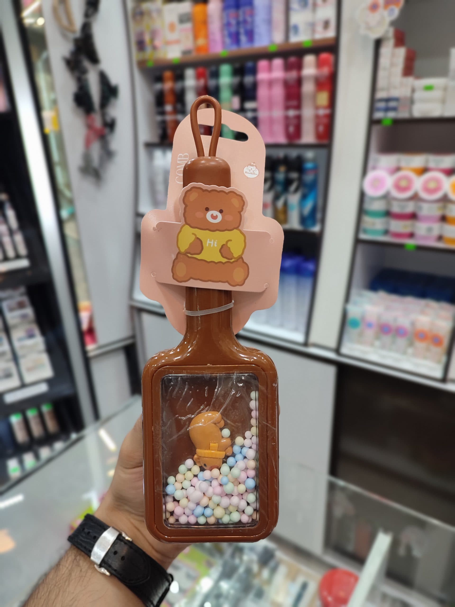 برس مو بچه گانه خرسی مدل مستطیلی — تصویر ۳