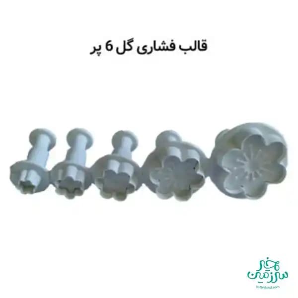 قالب فشاری گل 6 پر